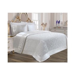 Комплект Постельного Белья с Покрывалом 240x260 см ЕВРО 2 сп.Pike Set Le Jardin D'OR