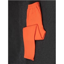 M047 ORANGE Брюки спортивные женские на флисе (100% хлопок) 7986
