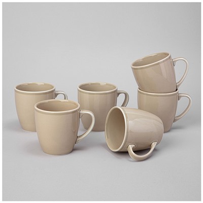 НАБОР КРУЖЕК LEFARD TINT 270МЛ (БЕЖЕВЫЙ) 6 ШТ.