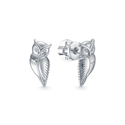 Серьги родированные серебро 925*