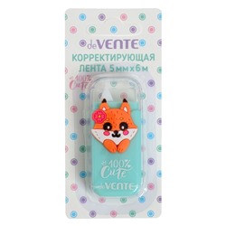 Корректирующая лента 5 мм × 6 м, deVENTE 100% Cute. Fox фронт аппликатор, в блистере