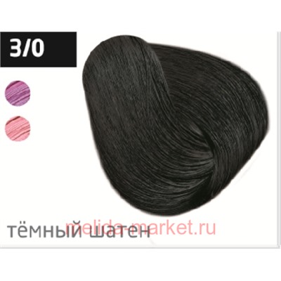 OLLIN PERFORMANCE  3/0 темный шатен 60мл Перманентная крем-краска для волос