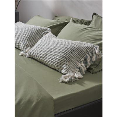 Чехол на подушку мятного цвета Clouds из коллекции Ethnic, 35х60 см