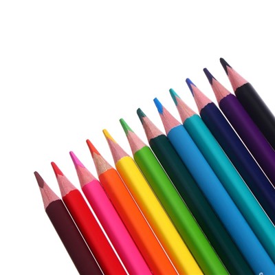 Карандаши цветные 12 цветов BrunoVisconti Easycolor, трёхгранные, особо мягкие