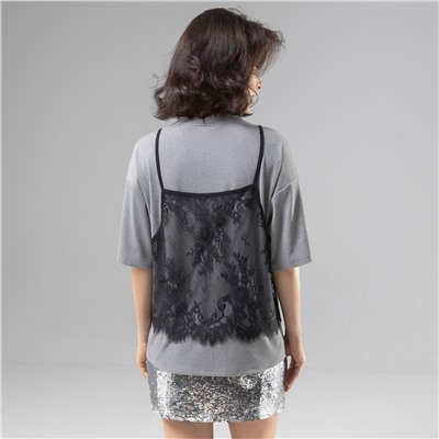 Футболка со съемным топом, Модный тандем (2 в 1)