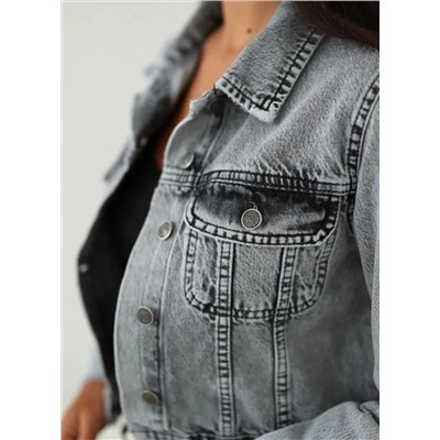 Женская куртка джинсовая укороченная CRACPOT