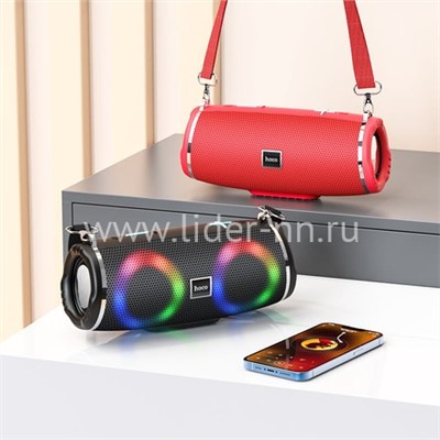Колонка HOCO (HC12) Bluetooth/USB/MicroSD/FM/TWS (серая)