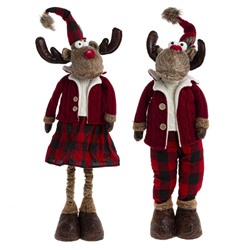 GAEM Игрушка набивная "Олень" (телескоп ноги), L21 W14 H74/46 см