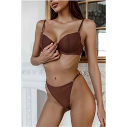 1350 КОРИЧНЕВЫЙ КОМПЛЕКТ БЕЛЬЯ593003822