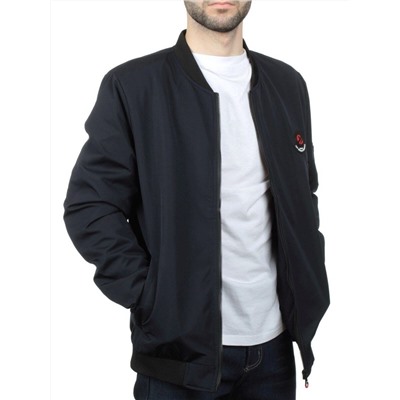 EM25056-2 DARK BLUE Куртка-бомбер мужская демисезонная (100 гр. синтепон)
