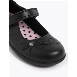 Kids’ Leather Flashing Light School Shoes (8 Small -1 Large)