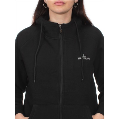 NOB39 BLACK Костюм спортивный утепленный женский (хлопок 90%, полиэстер 10%)