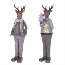 743964 Фигурка декоративная "Олень", L12 W11 H41,5 см, 2в.