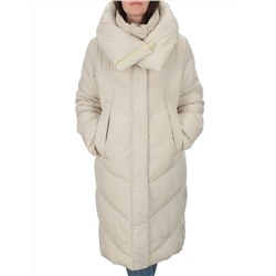 2108 LT.BEIGE Пальто зимнее женское (200 гр .холлофайбер)