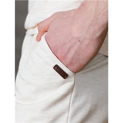 Шорты на резинке из тонкого футера с принтом