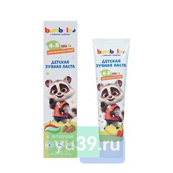 Детская зубная паста Bambolina, 4-8 лет, Клубника-Банан, 50мл