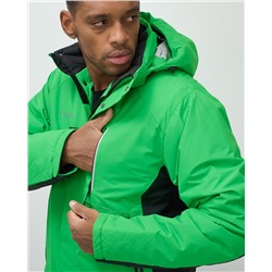 Горнолыжный костюм мужской зимний зеленого цвета 0075Z