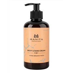 Manita Professional Парфюмированный крем для рук и тела / Lychee, Bergamot, Peach, 300 мл