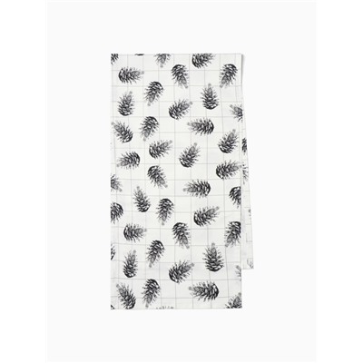 Дорожка на стол новогодняя Этель Merry Christmas 40×146 см, 100% хлопок, саржа 190 г/м², белая