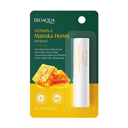 Бальзам для губ с витамином Е и экстрактом меда Мануки Bioaqua Vitamin E Manuka Honey Lip Balm 2,7г
