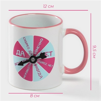 Кружка Доляна Twist, 350 мл, 12×8×9.5 см, керамика, белая