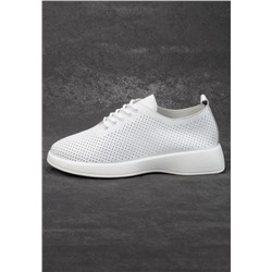 03-YD8-2D WHITE Полуботинки женские (натуральная кожа)