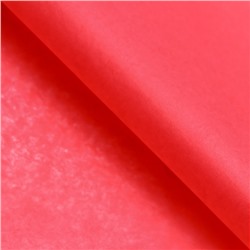 Бумага упаковочная тишью, светло - красная, 50×66 см