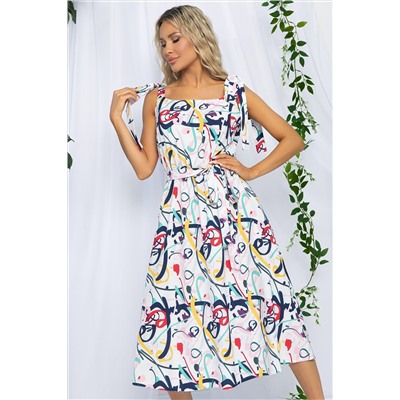 Платье Улыбка (белое) П12915-19М