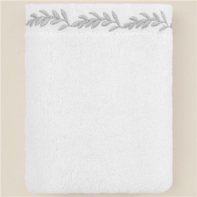 Полотенце махровое SL HOME: Floral "Блан де Блан" 30х60 см, 100% хлопок, 550 г/м2