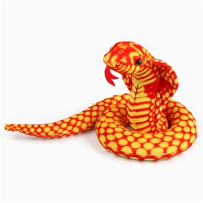 Мягкая игрушка «Змея. Кобра», 80 см, цвет оранжевый