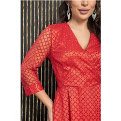 Платье праздничное Северное сияние (красное) П14398-5М