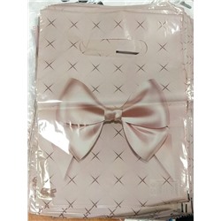 Пакет «Персиковый бант», полиэтиленовый, с вырубной ручкой, 19?25 см, 30 мкм