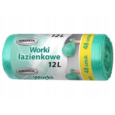 Мешки для мусора Grosik в ванную комнату, 12 л., 48 шт.