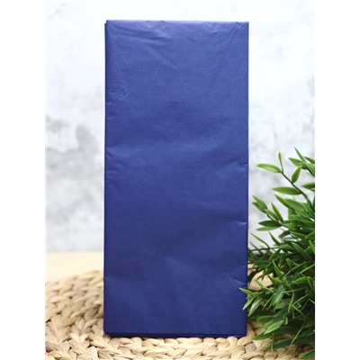 Бумага тишью "Classic", dark blue, 50 х 66 см, 14г/м2 (набор 10 шт.)