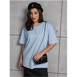 Футболка "Базовая" Голубой женская