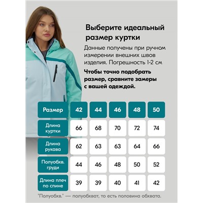 Горнолыжный костюм женский зимний голубого цвета 016Gl