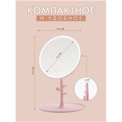Зеркало настольное с подсветкой (3480)