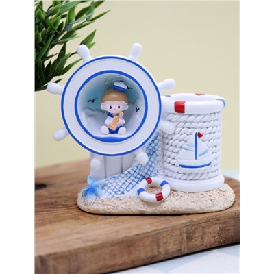 Ночник - подставка для канцелярских принадлежностей «Marine musician», white