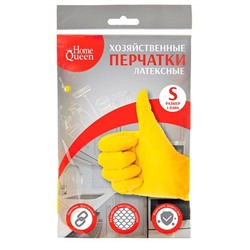 Перчатки хозяйственные латексные S Home Queen