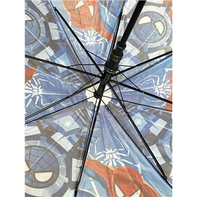 Зонт-трость для мальчика с мультгероями полуавтомат Арт 1004/3