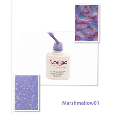 Гель лак Lorilac серия Marshmallow № 01 10 ml