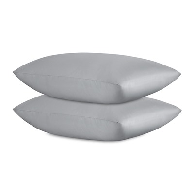 Комплект постельного белья из премиального сатина светло-серого цвета из коллекции Essential, 150х20