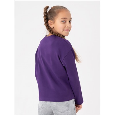 Лонгслив детский "Смайл" фиолет