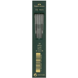 Грифели для цанговых карандашей 2B 2,0мм 10шт TK 9071 Faber-Castell 127102/Германия