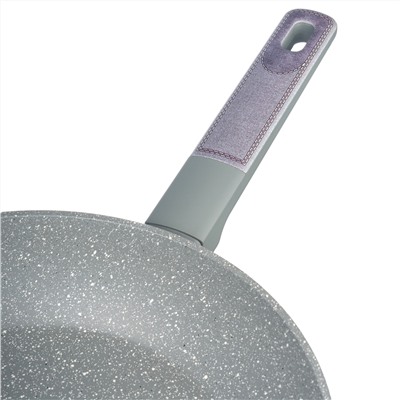 СКОВОРОДА С АНТИПРИГАРНЫМ ПОКРЫТИЕМ PFLUON MARBLE, 28*5,2 СМ