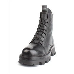 04-M3-2170 BLACK Ботинки зимние женские (натуральная кожа, натуральный мех)