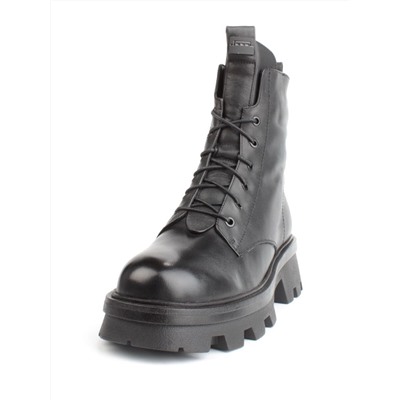 04-M3-2170 BLACK Ботинки зимние женские (натуральная кожа, натуральный мех)