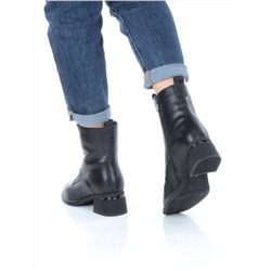 04-M3-H239 BLACK Ботинки зимние женские (натуральная кожа, натуральный мех)