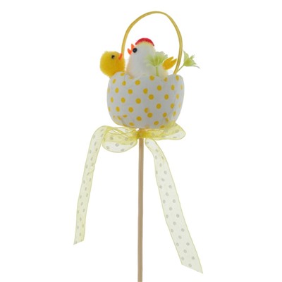 GAEM Изделие декоративное (вставка) "Яйцо пасхальное" (4*7) (блок 12 шт), L5 W5 H26 см, 4в.