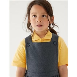 Girls' Cotton Rich School Pinafore (2-12 Yrs)